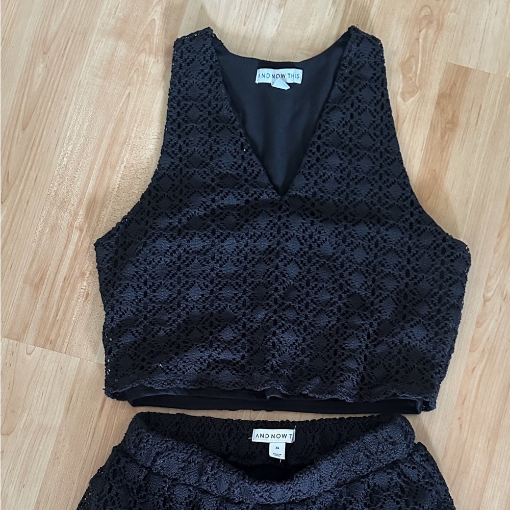 Black Lace Women's Top